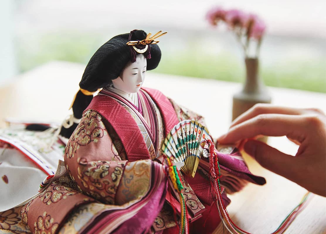 京都の西陣にある京ひな人形工房